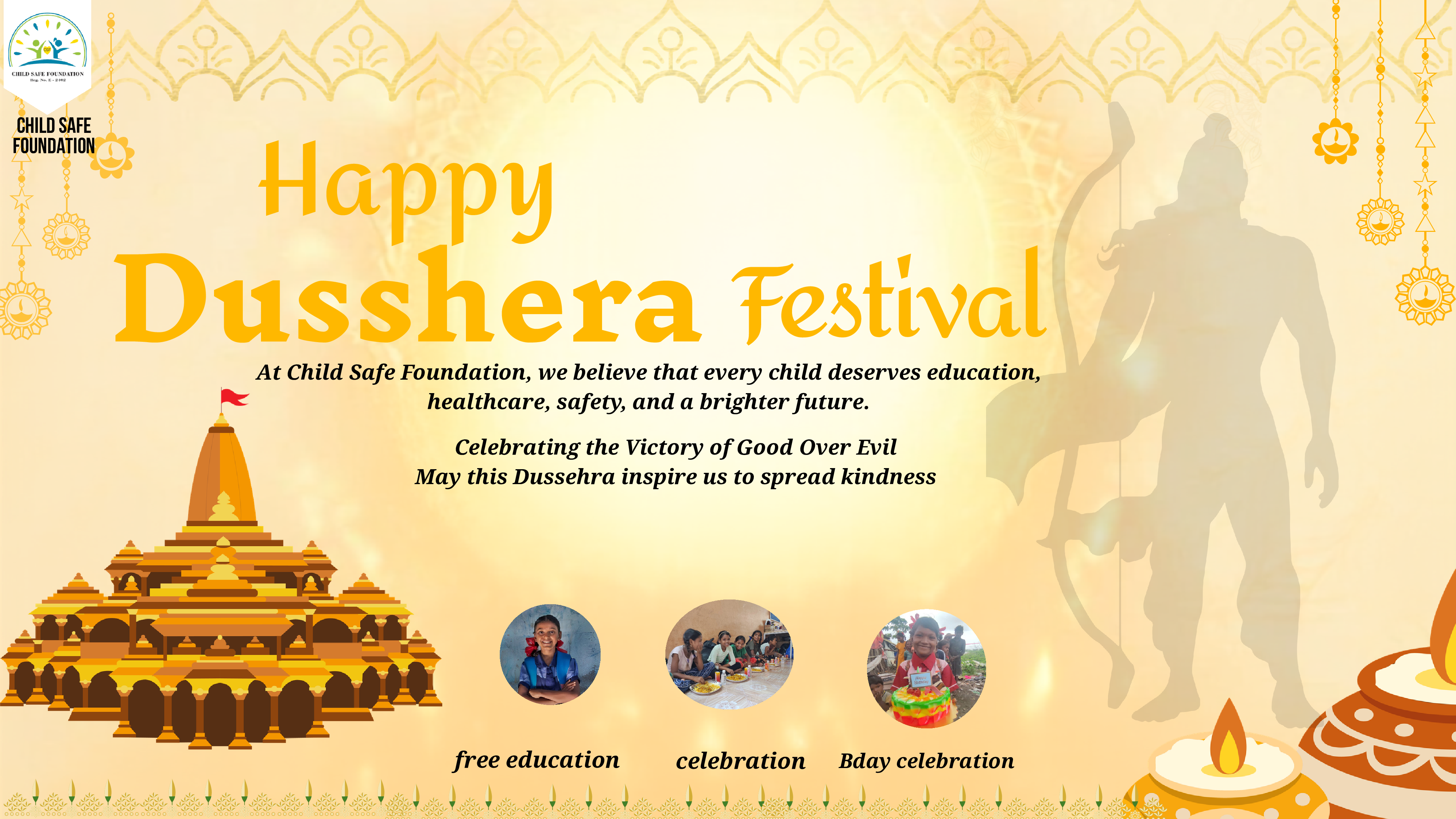 Happy Dusshera Festival - Child Safe Foundation