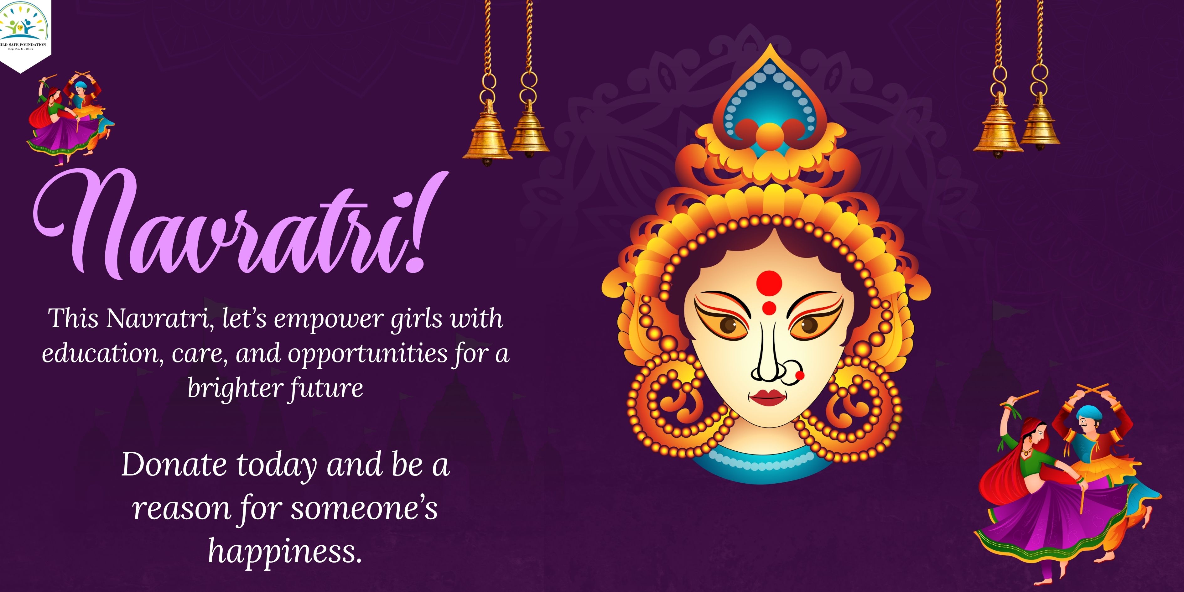 Navratri festival and Child Safe Foundation's message of kindness and giving