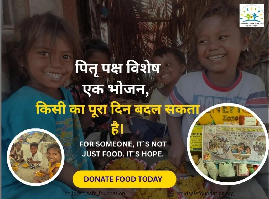 Pitru Paksha Food Donation — Child Safe Foundation