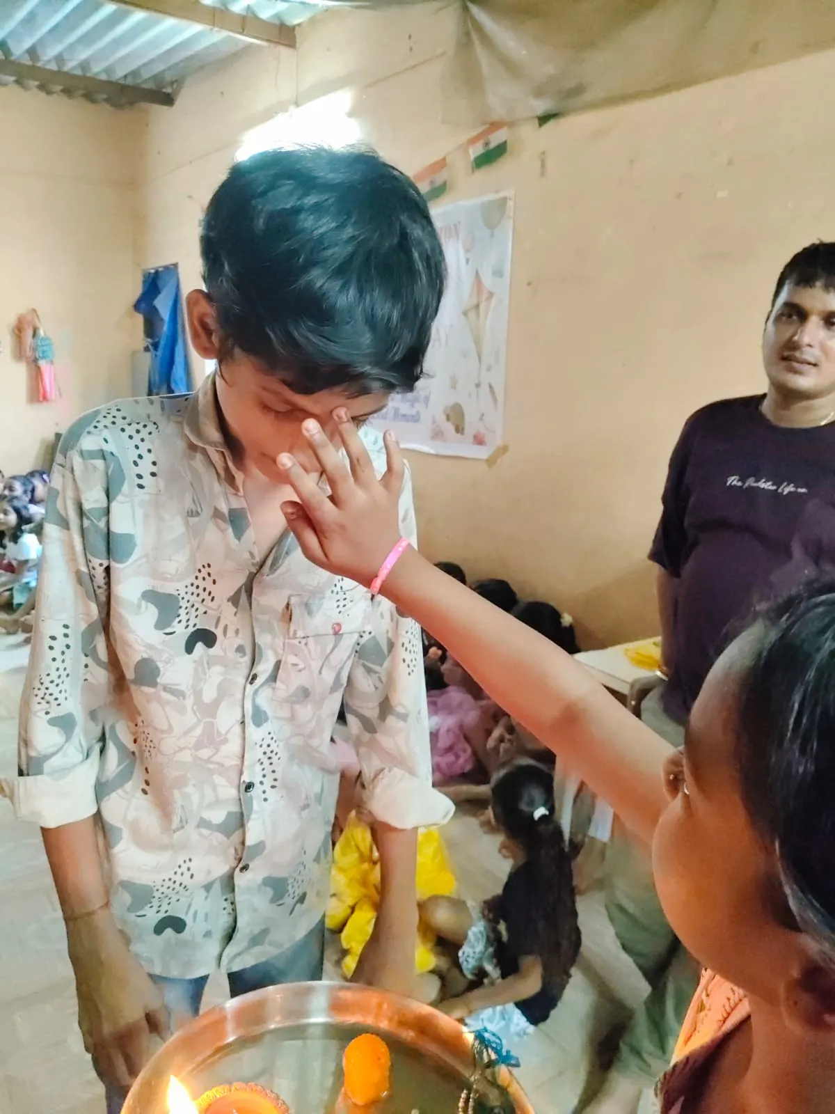 Happy children during Raksha Bandhan event